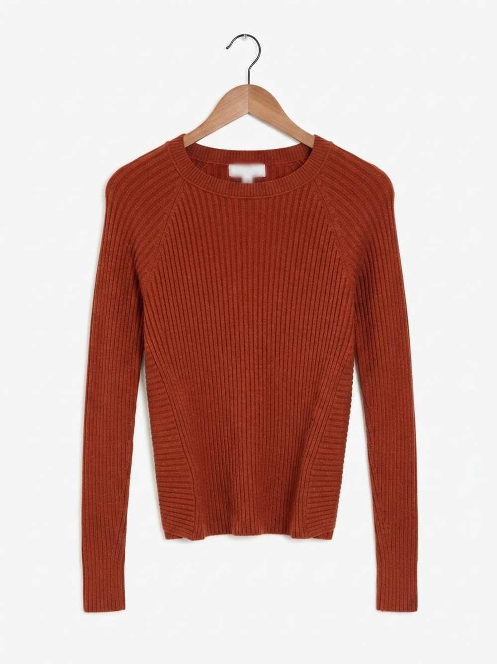 Pink Rose Ribbed Twist-Back Sweater - Rust - Picture 2 of 6